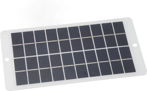 Panel solar, 10W 5V Panel Solar Tipo C Salida Panel de Carga Solar Portátil para Teléfono de Carga de Monitoreo de Seguridad