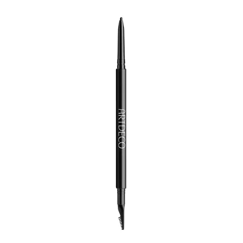 ARTDECO Delineador de cejas ultrafino, carbón, punta fina que crea líneas ultrafinas, cepillo de aseo integrado, a prueba de manchas y resistente al