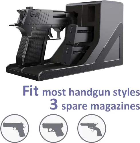 Miniatura 2 de SUMING Cartuchera Universal para Pistola, Soporte para Pistola para Arma de Fuego, Porta Pistola Protectora para Arma de Seguridad, Compatible