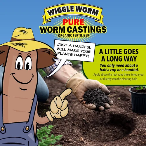 Miniatura 4 de Wiggle Worm Fertilizante orgánico 100% puro para fundición de gusanos, 15 libras, mejora la fertilidad del suelo y la aireación para plantas