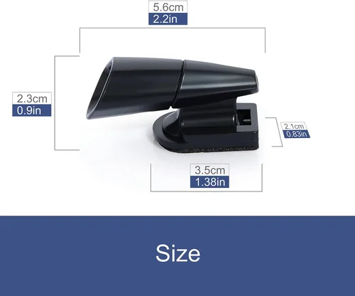 Miniatura 8 de 8 silbatos de ciervo para vehículos activados por viento, color negro