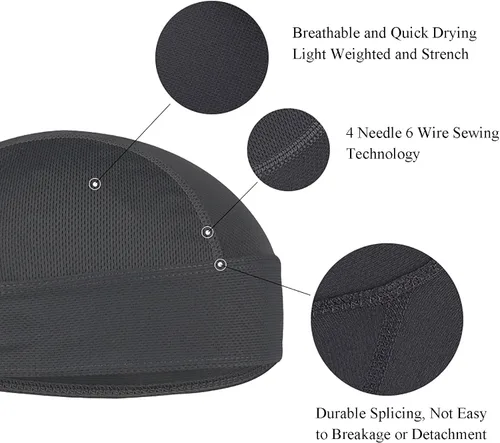 Miniatura 2 de SUZALA Doo Rag que absorbe el sudor, forro de casco de enfriamiento de trapo de rocío, casco transpirable para hombres y mujeres