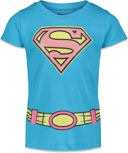 Miniatura 7 de DC Comics Wonder Woman - Paquete de 4 camisetas para niñas, Oro