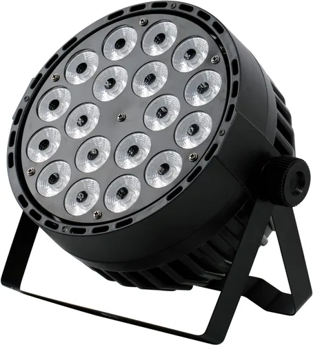 DMX RGBWA - Luz Par de 180 W, UV 6 en 1, 18 luces LED Par 64 Luces de club de DJ con sonido activado para DJ Disco Club Festival Boda Fiesta Iglesia