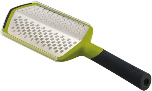 Joseph Joseph Rallador giratorio 2 en 1 con mango ajustable, curso extra y fino, verde