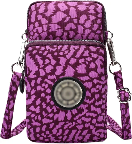 Miniatura 10 de ZGMYC Bolsa de 3 capas para teléfono celular, bolso de pulsera impermeable deportivo para el hombro, cartera