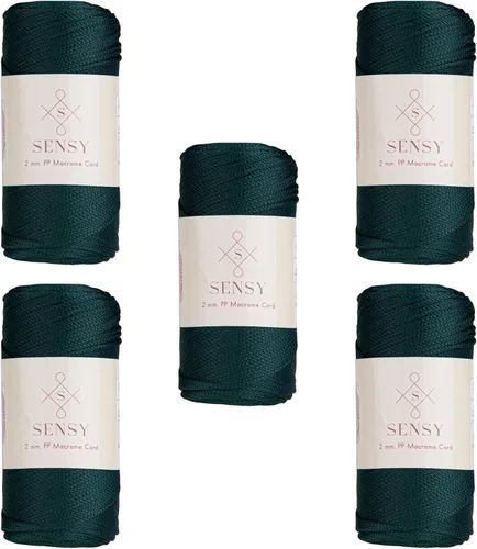 Miniatura 138 de Sensy Premium Cuerda de Poliéster de 2mm 251 Yardas Cuerda de Polipropileno 100% Cordón de Macramé 2mm Cordón para Bolsa de Ganchillo Cuerda