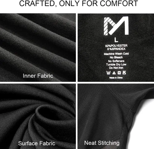 Miniatura 3 de MEETYOO Ropa interior térmica para hombre, equipo de invierno, largo, capa base, conjunto superior e inferior para esquiar y correr