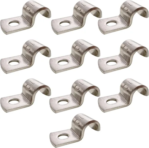 Miniatura 13 de Correa de tubo de 1/3 de pulgada, correa de conducto de acero inoxidable 304, abrazadera de correa resistente de 1 orificio para instalación