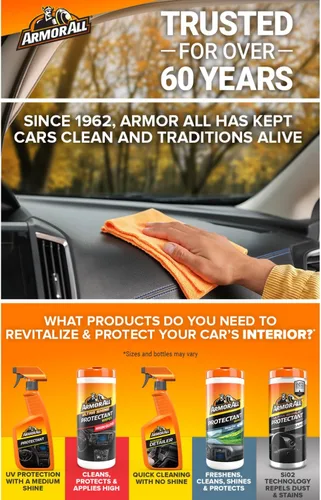 Miniatura 2 de Armor All Extreme Shield Spray Protectante, Limpiador de Interiores de Automóvil con Protección UV Contra Agrietamiento y Decoloración, 16 Fl Oz
