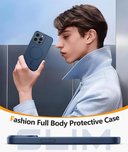 Miniatura 1748 de FNTCASE Funda para iPhone 13 Pro-Max: Fundas magnéticas transparentes compatibles con Magsafe Slim anti amarillamiento protección contra caídas