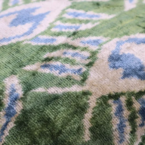 Miniatura 7 de CANVELLO -Exquisita almohada/cojín de plumón: almohadas de plumas elegancia y arte Almohadas icónicas con diseño Ikat Seda de terciopelo suave