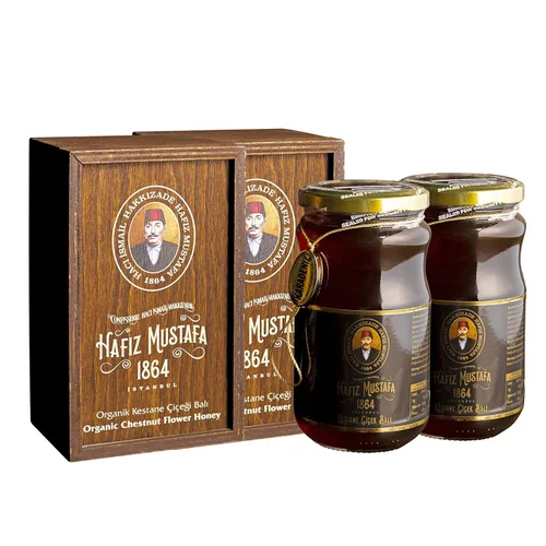 Miniatura 22 de Hafiz Mustafa 1864 Istanbul Baklava - Caja de pastelería - Bocadillos de postre de Baklava horneados hechos de hojas de masa filo fresca, pistacho