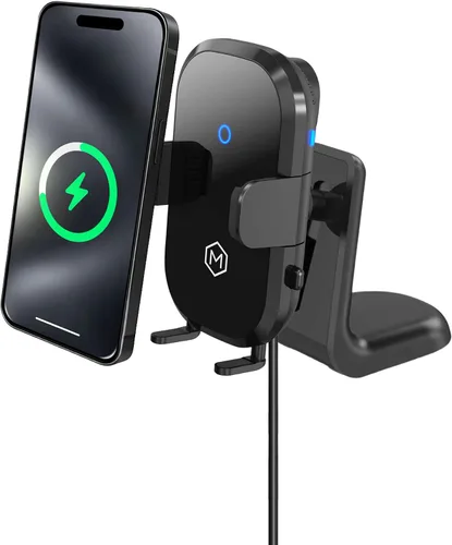 Miniatura 11 de Auto Scan - Cargador de coche inalámbrico rápido con ventosa ajustable multiángulo, carga inalámbrica de 15 W, escaneo automático, agarre ajustable