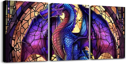 Miniatura 10 de jejeloiu Lienzo retro de 3 piezas de arte de pared para sala de estar, dormitorio, 38 x 19 pulgadas, bandera estadounidense, decoración de pared