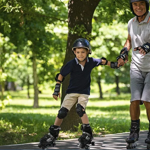 Miniatura 5 de Patines de ruedas ajustables para niños, para hombres, mujeres y niñas, con 8 ruedas de iluminación, para interiores y exteriores, patines
