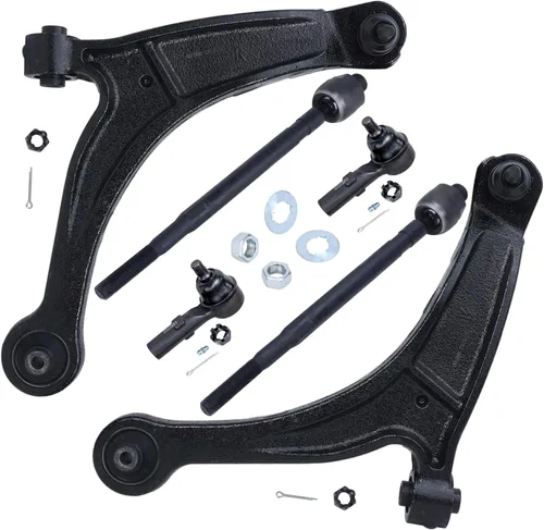 Miniatura 78 de Detroit Axle - Kit de brazos de control de extremo delantero 4WD para Ford 04-08 F-150, 06-08 Lincoln Mark LT, 4 extremos de barra de acoplamiento
