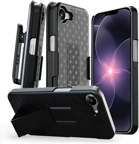 Miniatura 16 de MOTIVE Funda para iPhone 14, funda con clip para cinturón para Apple iPhone 14, funda protectora delgada y resistente a prueba de golpes con soporte