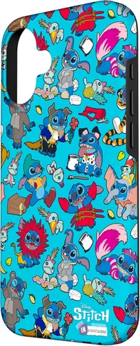Miniatura 2 de iPhone 16 Disney 100 Stitch in Costume Disney Characters and Scrump Case
