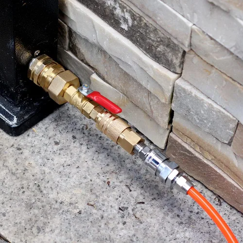 Miniatura 6 de Adaptador de Purga de Invierno para RV con Enchufe de Conexión Rápida de 1/4" y Rosca de Manguera de Agua de Jardín de 3/4" para Barco Cámper