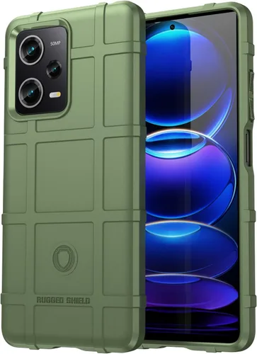 Funda delgada para Xiaomi Poco X5 Pro, funda para Redmi Note 12 Pro 5G, resistente funda protectora con grado militar a prueba de golpes y Verde