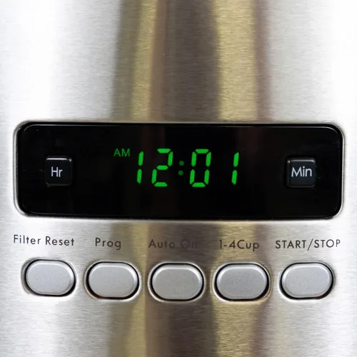 Miniatura 6 de Kenmore - Cafetera de goteo – Máquina de café programable de 12 tazas con jarra de vidrio, preparación regular y fuerte, apagado automático