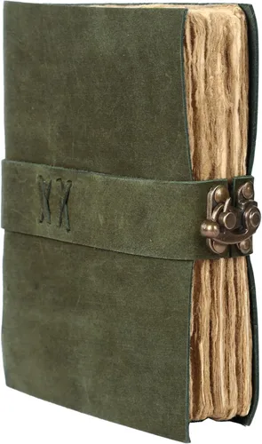 Miniatura 11 de Diario de cuero vintage hecho a mano de búfalo no rellenable con papel de borde irregular – Diario encuadernado en cuero para mujeres, hombres