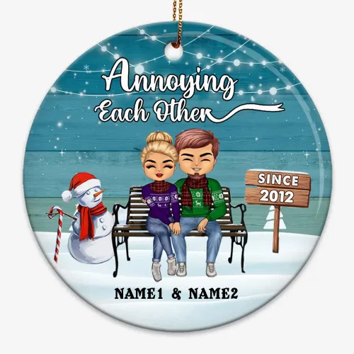 Miniatura 14 de Adorno de cerámica personalizado de todas las cosas extrañas que he encontrado en línea You're by Far My Favorite Adorno de cerámica para esposo y 29