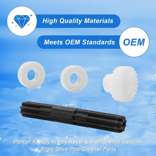 Miniatura 4 de Piezas de repuesto para limpiador de piscinas Pentair 360290 Rebel Right Drive Kit Rodamientos, para Pentair Rebel y Kreepy Krauly Warrior Limpiador