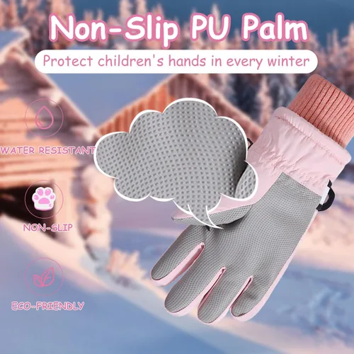 Miniatura 80 de Guantes de nieve para hombre y mujer, impermeables, para invierno, cálidos, para esquí, snowboard, guantes para mujer