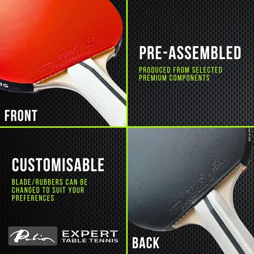 Miniatura 4 de Palio Expert 3.0 - Raqueta de tenis de mesa y funda Raquetas de ping pong de alto rendimiento aprobadas por la ITTF para principiantes Máximo
