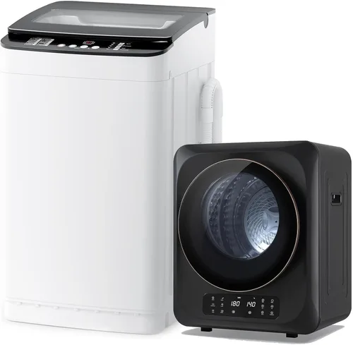 Miniatura 11 de Auertech Portable Washer and Dryer Combo Set, 14 lbs Fully Automatic Washing Machine & 1.5 Cu.Ft Portable Clothes Dryers, Built-in Drain Pump