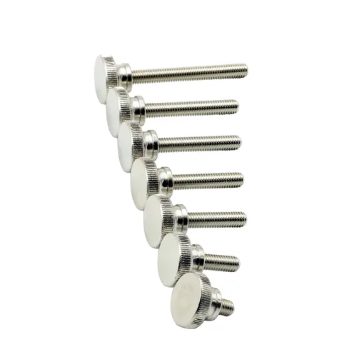 Miniatura 3 de 10 tornillos moleteados de acero inoxidable M4x6mm