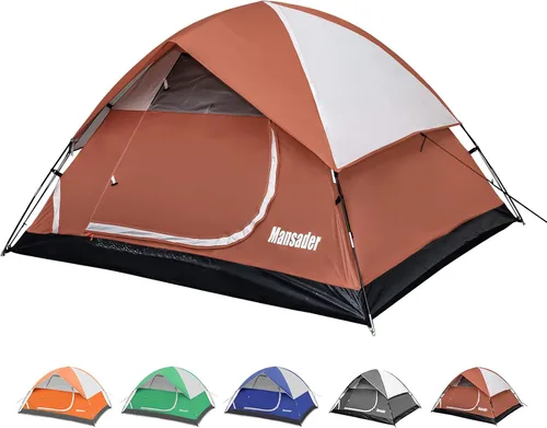Miniatura 9 de Tienda de campaña impermeable para 2/3/4 personas para camping, ligera y fácil de instalar, tienda de campaña para senderismo al aire libre, tienda