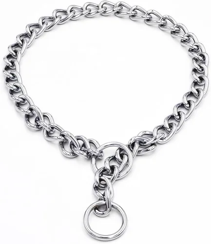 Miniatura 3 de Freezx - Collar de cadena para perros, collares de metal ajustables para entrenamiento de perros, cadenas antideslizantes de acero aleado, collar a