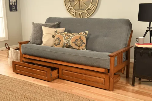 Miniatura 39 de Kodiak Furniture Monterey Marco de Futón con Acabado Butternut, Full, Solo marco