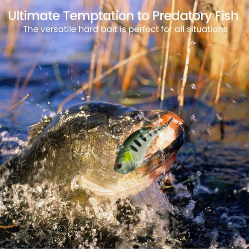 Miniatura 6 de Pristis Jig Head Fishing Lures for Freshwater Saltwater, Weedless Swim Jig Teasers with Sharp Hooks & Exquisite Coating, Pre-Rigged Vibrating Juego