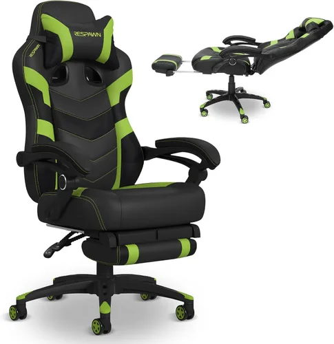 Miniatura 17 de RESPAWN 110 Pro Silla Ergonómica para Juegos con Reposapiés para Adultos - Cómoda Silla Reclinable de Oficina para Juegos con Soporte Lumbar