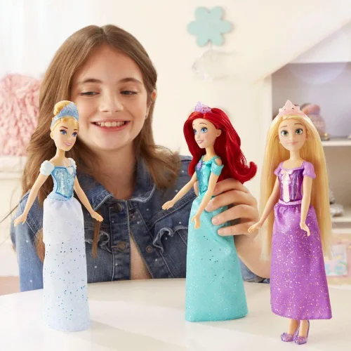 Miniatura 5 de Disney Princess Royal Shimmer - Muñeca de Cenicienta, muñeca de moda con falda y accesorios, juguete para niños a partir de 3 años