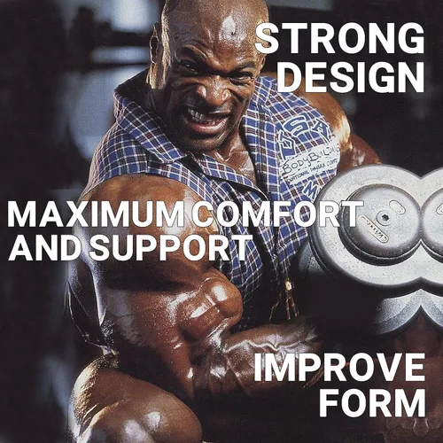 Miniatura 5 de Guantes de levantamiento de peso Schiek, Serie de firma de Ronnie Coleman - Guantes de agarre para levantamiento de pesas