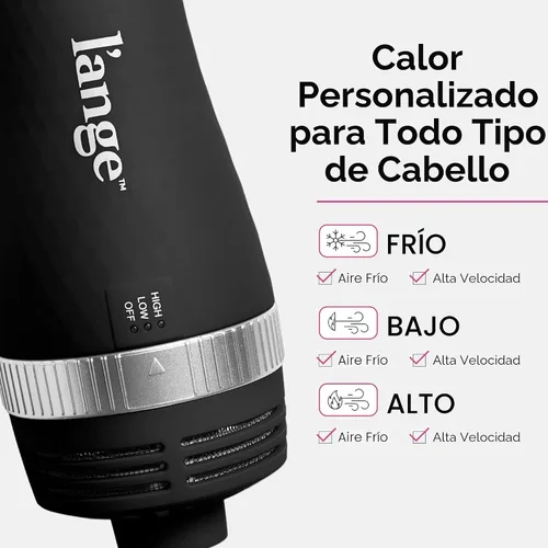 Miniatura 3 de L'ANGE HAIR VolumeBoost 60mm 2-en-1 Cepillo Secador Voluminizador Cerámico Secado Rápido y Estilo para Peinados Voluminosos Sin Frizz Barril