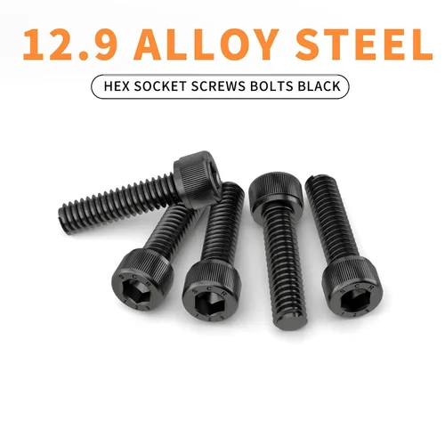 Miniatura 3 de Tornillos de cabeza de botón M6 x 0.315 in, 0.472 in, 0.630 in, 0.787 in, 0.984 in, cabeza de botón, acero de aleación de grado 10.9, unidad