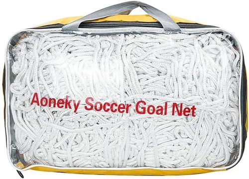 Miniatura 7 de Aoneky Red de portería de fútbol resistente de 0.157 in – 10 libras por red – 24 x 8 pies – Red de repuesto de poste de fútbol de tamaño completo