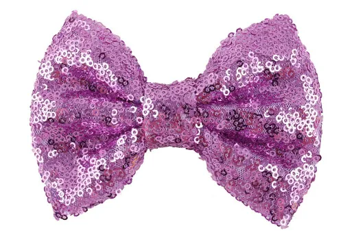 Miniatura 6 de Love Fairy Fashion Bow Horquilla Lentejuelas Pinza para el pelo Multicolor 0ptional para niños y mujeres (negro)