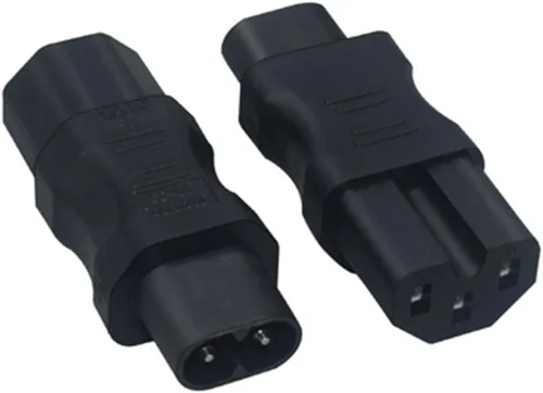 Miniatura 9 de Adaptador de corriente de CA IEC320 C6 a C13, convertidor de conversión de enchufe C6 de 3 pines a C13 de 3 agujeros, convertidor de corriente de CA