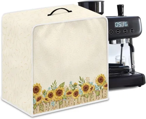 Miniatura 15 de DISNIMO Cubierta antipolvo para cafetera de mariposa azul, fundas para máquina de hacer café de cocina con mango superior, cubierta