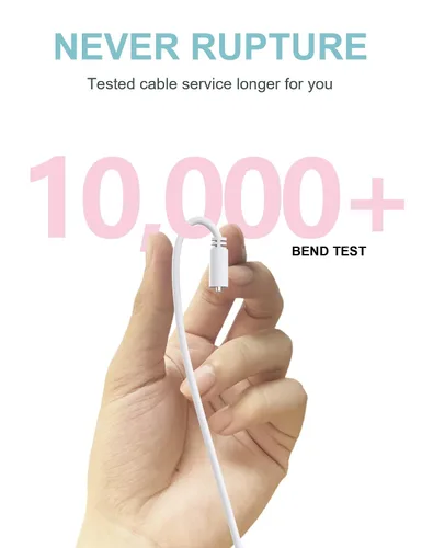 Miniatura 5 de Cable de carga de repuesto magnético USB DC de 2.6 pies - Blanco (0.197 in/0.2 pulgadas)