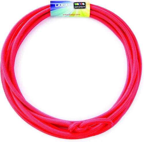 Just Jump It Lil Lariat Junior Lasso Rope - Pre-Tied 20' Kids Cowboy Rope Rojo