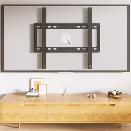 Miniatura 5 de Paquete de 2 ocultadores de cables de TV para pared, agujero de 1.97 pulgadas (50mm), kit de gestión de cables en pared, incluye 2 pasacables y 1