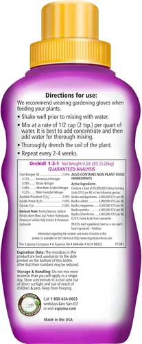 Miniatura 2 de Espoma Organic Orchid! Alimento concentrado para plantas de 8 onzas – Fertilizante vegetal y potenciador de floración para todas las orquídeas